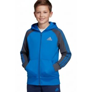 Adidas Youth Climawarm Zip Up Hooded Sweatshirt